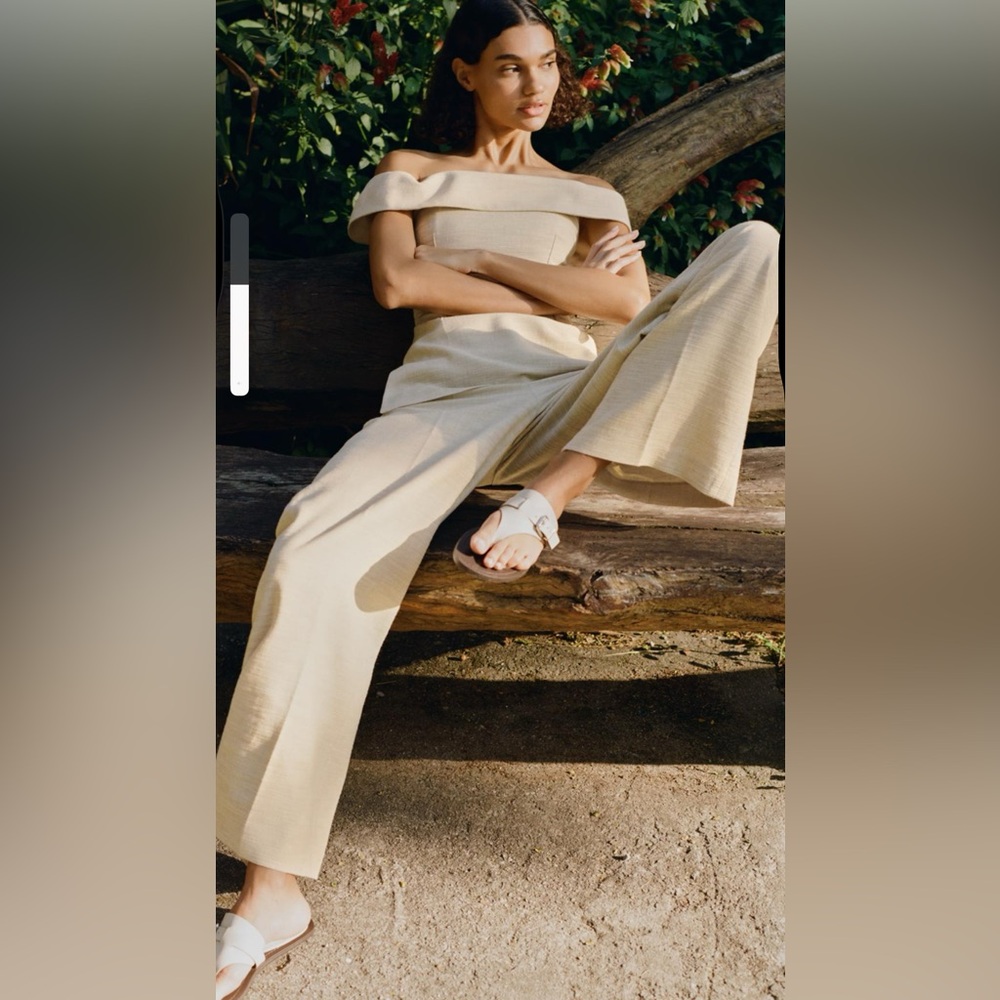 Zara Linen Set Top and Pants with tags